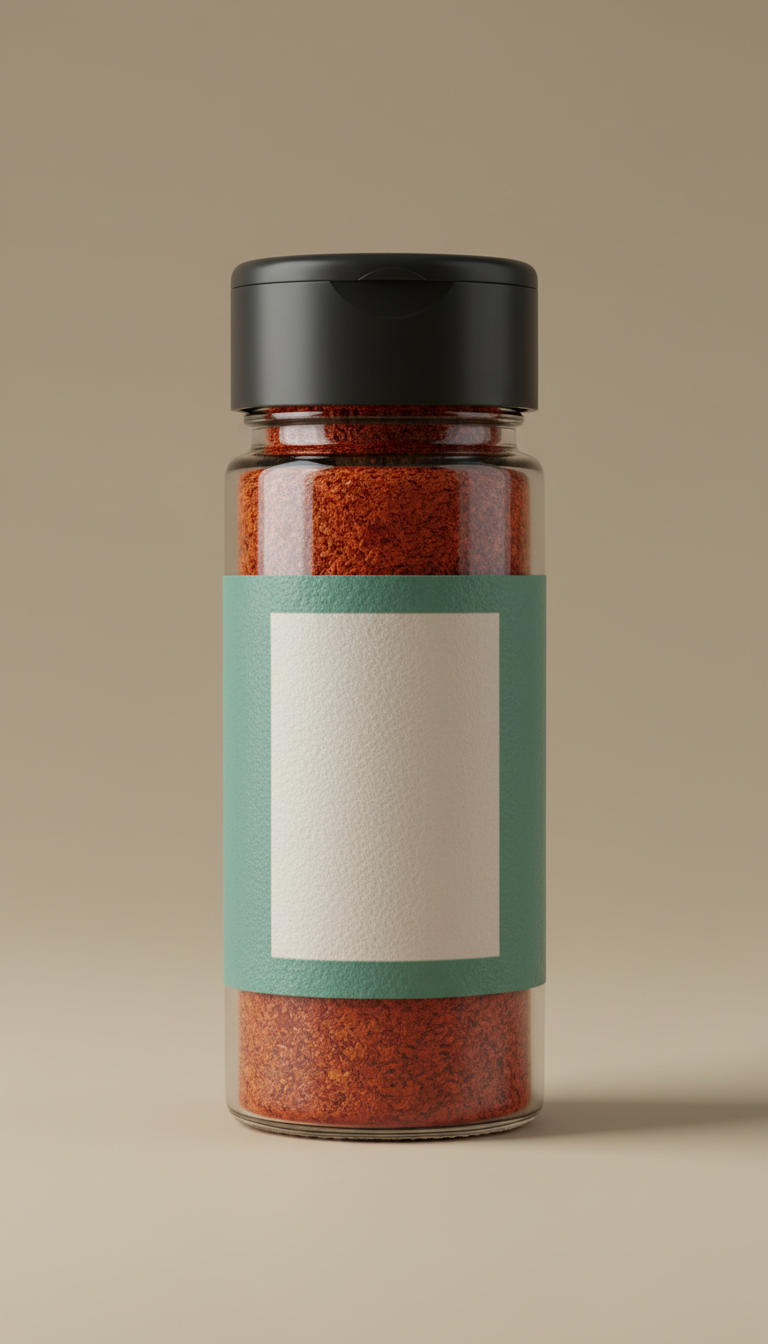 Kashmiri chili powder jar